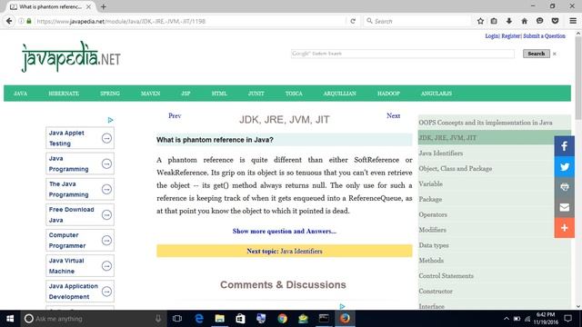 What is phantom reference in Java?
| javapedia.net смотреть онлайн