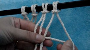 Простой узел в макраме\ simple node in macrame
