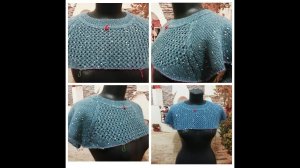 Джемпер спицами регланом сверху из пряжи Ализе ангора голд стар. Часть 2. Вязание ростка и кокетки.