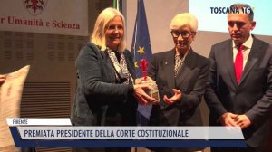 2022-11-29 FIRENZE - PREMIATA PRESIDENTE DELLA CORTE COSTITUZIONALE