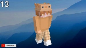 SKIN MINECRAFT WARNA ORANYE - ORANGE MINECRAFT SKINS (BOY AND GIRL SKIN)