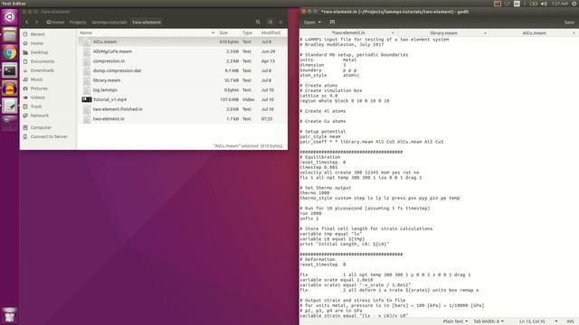 Two Element Simulations in LAMMPS смотреть онлайн