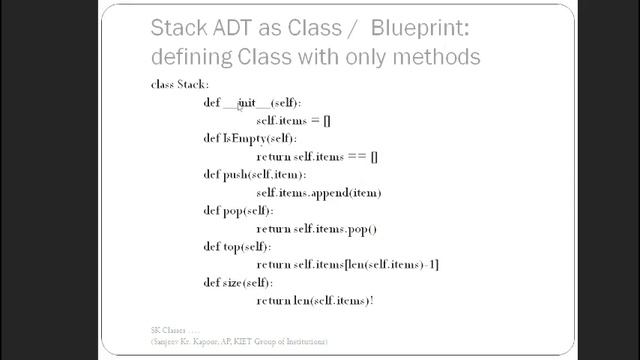 OOPs In Python ADT