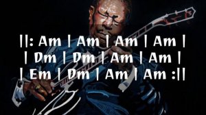 B.B.King Backing Track In A Minor [+CHORDS]