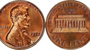 Монеты мира. Монеты США. Один цент Линкольна 1972 США. ONE CENT.Нумизматика.Нумизмат.Startup №-33