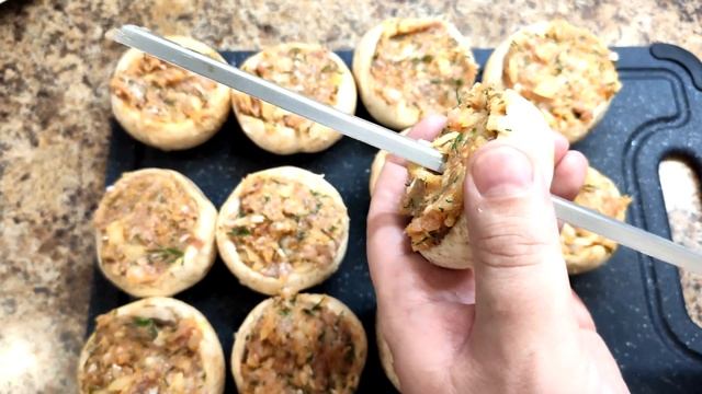 ГРИБЫ с МЯСОМ круче чем ШАШЛЫК. Шампиньоны и Куриный фарш
