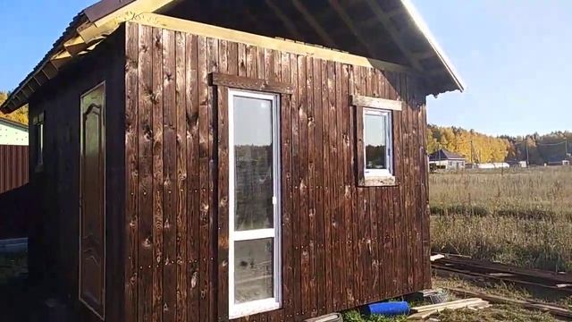 Бюджетный сарай из обожженного дерева(2).