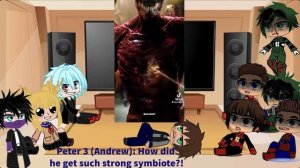Deku, Spideys and some guests react to Venom