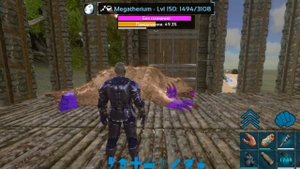 Выживание в Арк мобайл/как приручить мегатерия