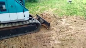 планировка участка мини, mini экскаватором Komatsu Pc 28 UU