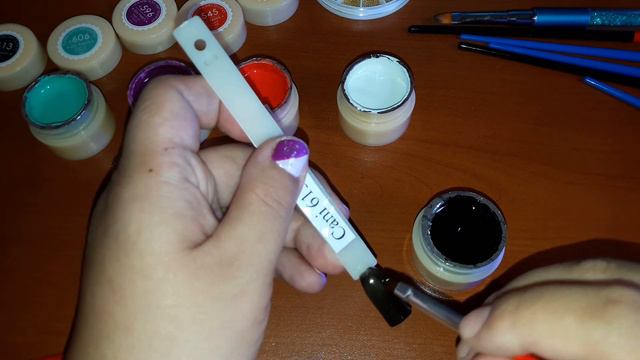 Выкраска гель красок Canni😍 смотреть онлайн