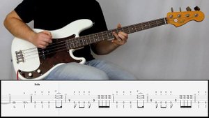 MUSE - PANIC STATION | Bass Cover Tutorial (FREE TAB)