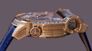 The Jacob & Co. Epic SF24 Tourbillon Baguette Blue