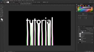 RGB текст в фотошопе | TUTORIAL