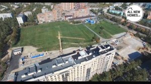 «Бульварный переулок» в Новосибирске. Вид с воздуха
