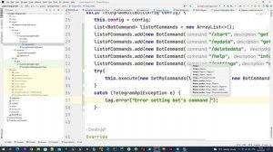 Простой Telegram бот на Java и Spring Boot- Создаем главное меню бота