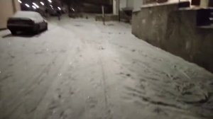Крым. Джанкой завалило снегом!