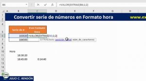 Convertir serie de números en Formato hora | Excel Aprende