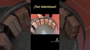 Прикольно и практично. Печь из бочки.