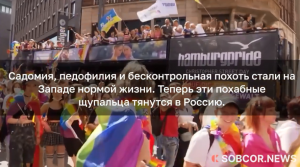 Садомия, педофилия и бесконтрольная похоть стали на Западе нормой жизни