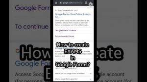 How to create Google Forms - for Survey & Exams?