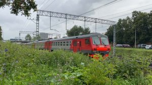 Электропоезд ЭД4М-0063, перегон Коломенское - Москва-Товарная-Павелецкая