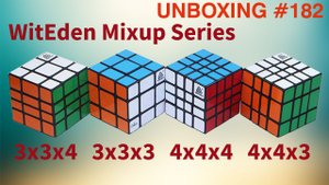 Unboxing №182 WitEden Mixup Series 3x3x4, 4x4x3. Обзор
