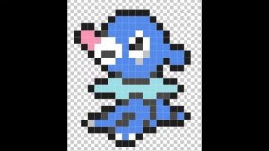 Minecraft Pixel Art - How To Build Popplio Mini Sprite