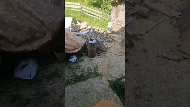 Построенная печь в старом доме. обстановка на момент переезда в домик в горах. 19 июня 2022 г. смотреть онлайн