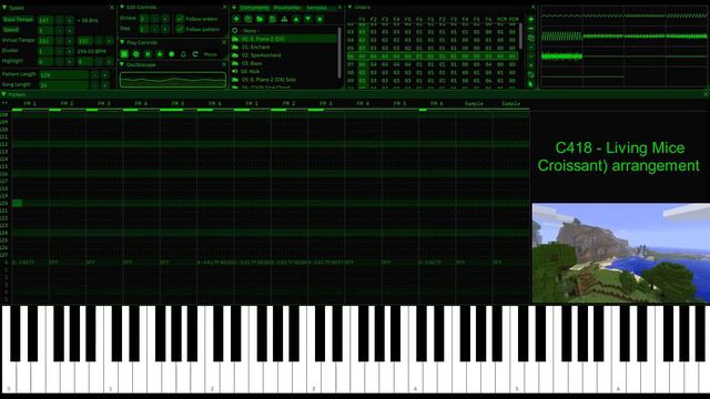 C418 - Minecraft Music - Remix by CROISSANT) -furnace chiptune tracker -listen to electronic music смотреть онлайн