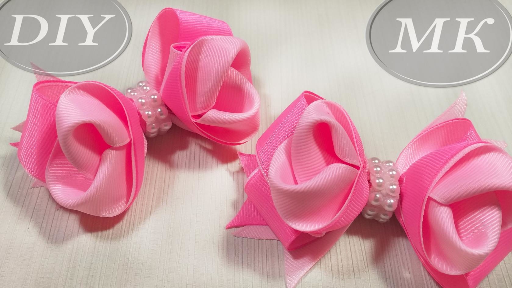 Бант из репсовой ленты 2,5 см МК  ? Bow grosgrain ribbon DIY ? Laço Formoso com Fita numero 5