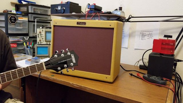 Fender 5E3 Deluxe custom circuit and Gretsch G5622T. смотреть онлайн