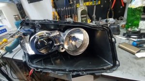 Toyota Rav 4. Восстановление фар: замена галогеновых линз на BI-LED Gray Wolf G10, Полировка стёкол