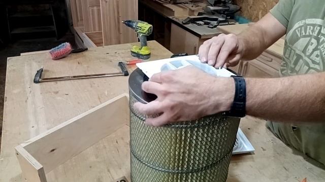 Самый простой и бюджетный очиститель воздуха для мастерской. Simple and cheap workshop air purifier