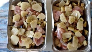 Баклажаны в духовке с картошкой