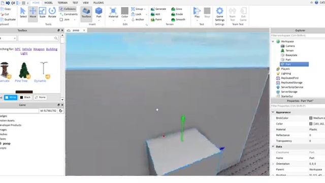 How to make a hole in a part in roblox studio! смотреть онлайн
