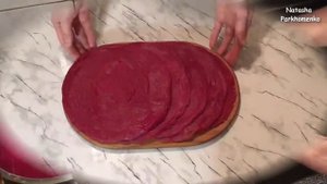 Свекольные Блинчики с Сельдью