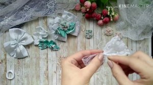 ШОК‼️😍‼️бантики из репса, DIY, kanzashi, ribbon.