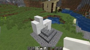 Маленькая статуя Оленя в Майнкрафт - Как построить? Minecraft