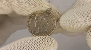 Португалия 10 сентаво, 1915 года.