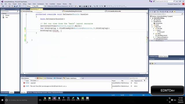 Xamarin Android Tutorial - Alert Dialog смотреть онлайн