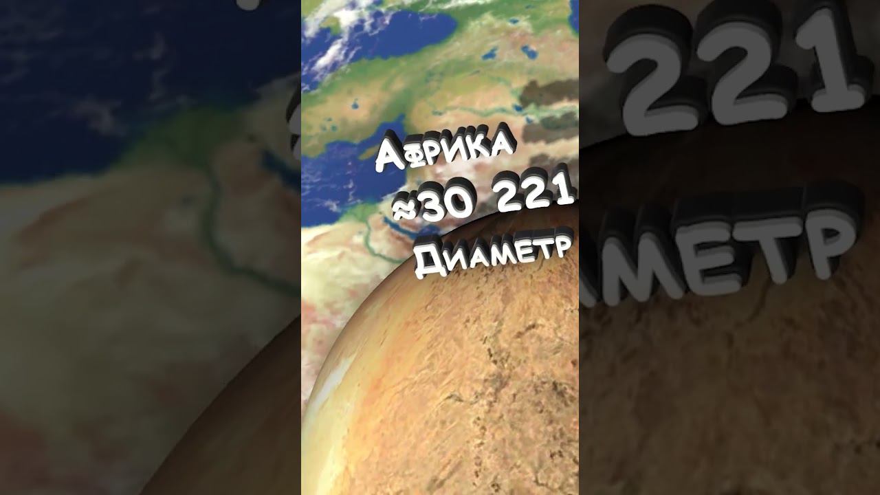 Если бы материки Земли были планетами - сравним размеры смотреть онлайн
