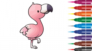 Как нарисовать фламинго