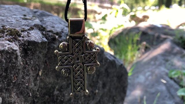 Голгофский крест Православный Бронзовый христианский крест без распятия Спаси и Сохрани молитва Цат смотреть онлайн