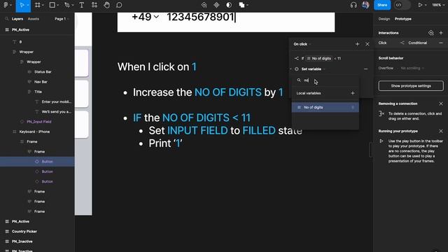 PROTOTYPE a Phone Number Input Interaction using FIGMA VARIABLES | Advanced Prototyping