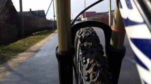 Работа вилки SR Suntour Raidon 140мм хода