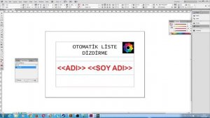 InDesign Excel İsim Listesi Otomatik Dizdirme (Data Merge)