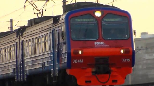 ЭД4М-0316 «РЭКС» на перегоне Лосиноостровская - Мытищи