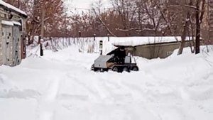 Самодельный вездеход с дизельным двигателем.