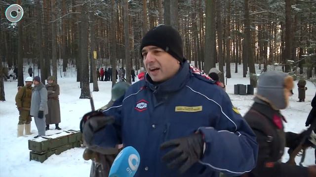 Битву за Москву реконструировали в Новосибирске